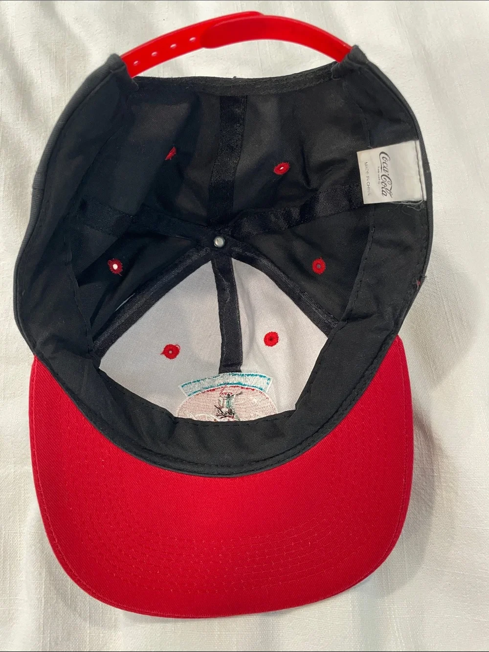 Vintage Coca Cola Black and Red Embroidered Hat